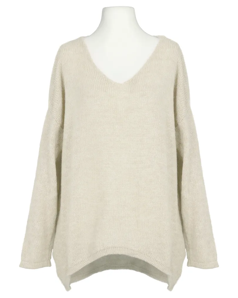 Pullover Oversize in  beige von Selected Touch (Bild 1)