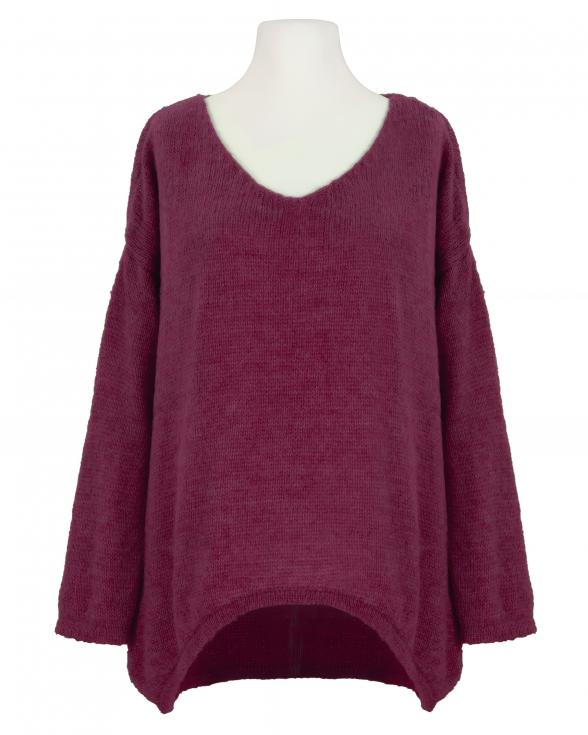 Pullover Oversize in bordeaux von Selected Touch