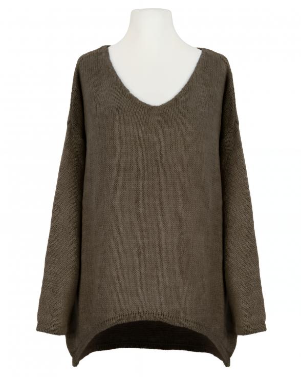 Pullover Oversize in braun von Selected Touch