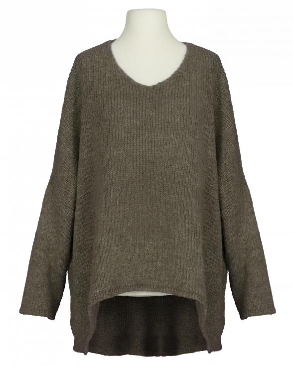 Pullover Oversize in braun von IMPRESS