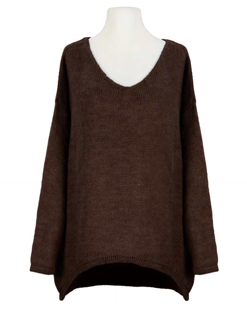 Pullover Oversize in  dunkelbraun von Selected Touch (Bild 1)