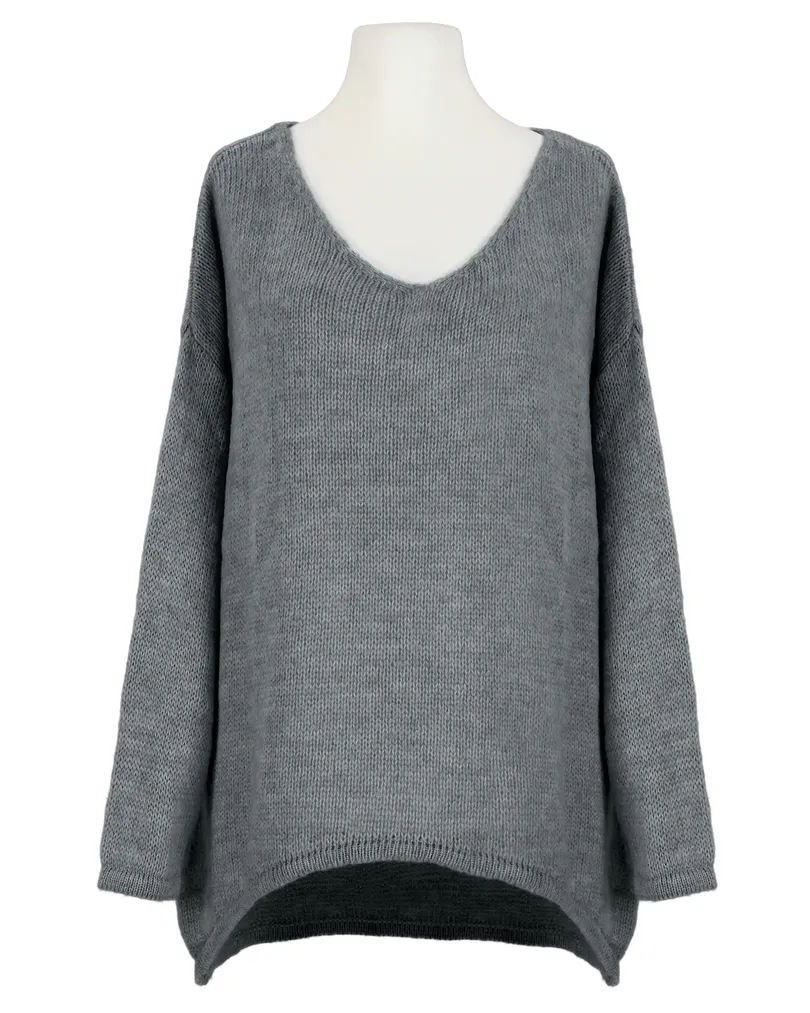 Pullover Oversize in  grau von Selected Touch (Bild 1)