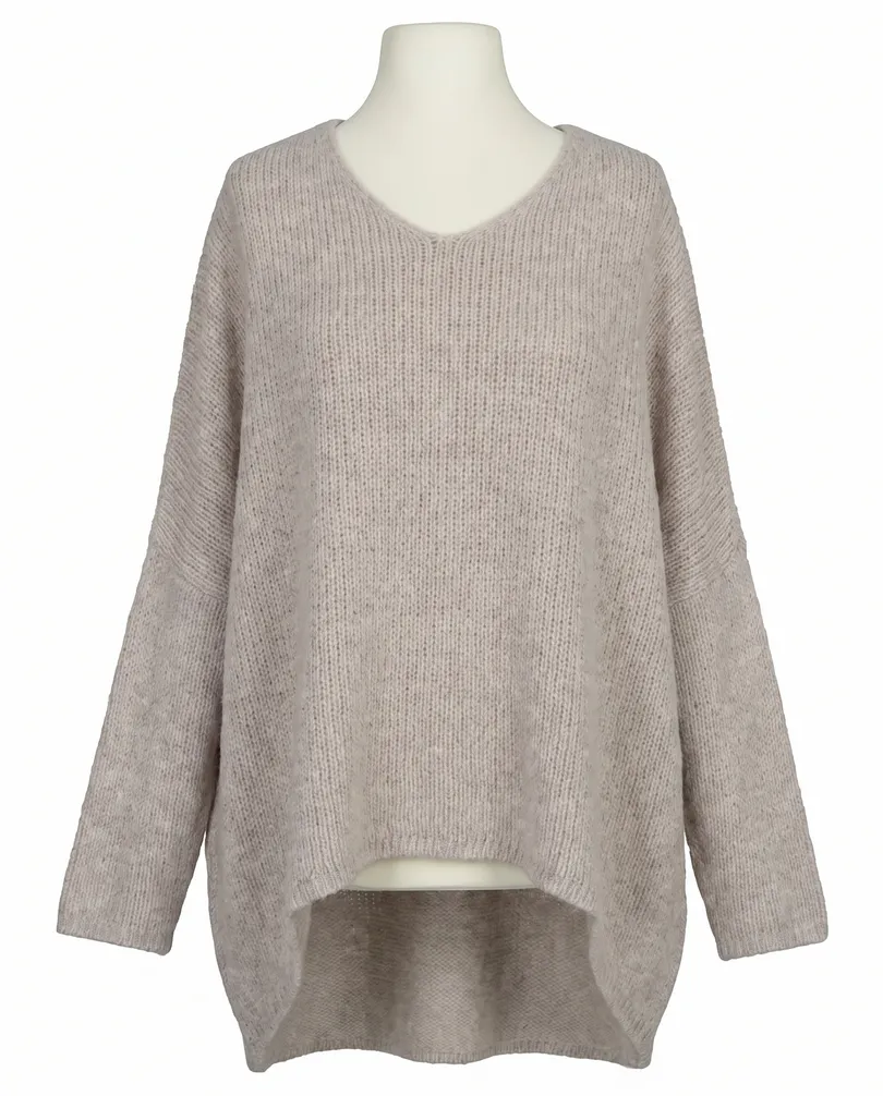 Pullover Oversize in hellbraun von IMPRESS
