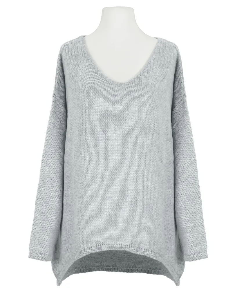 Pullover Oversize in  hellgrau von Selected Touch (Bild 1)