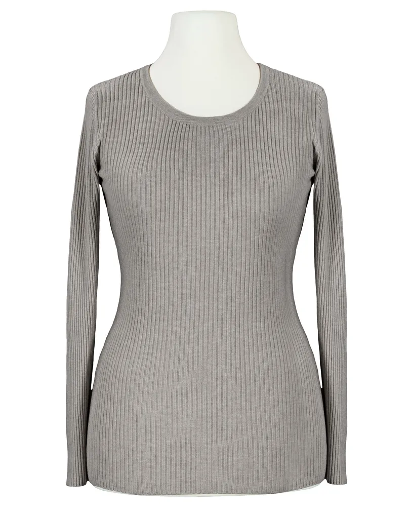 Pullover Rippstrick in braun von FASHION