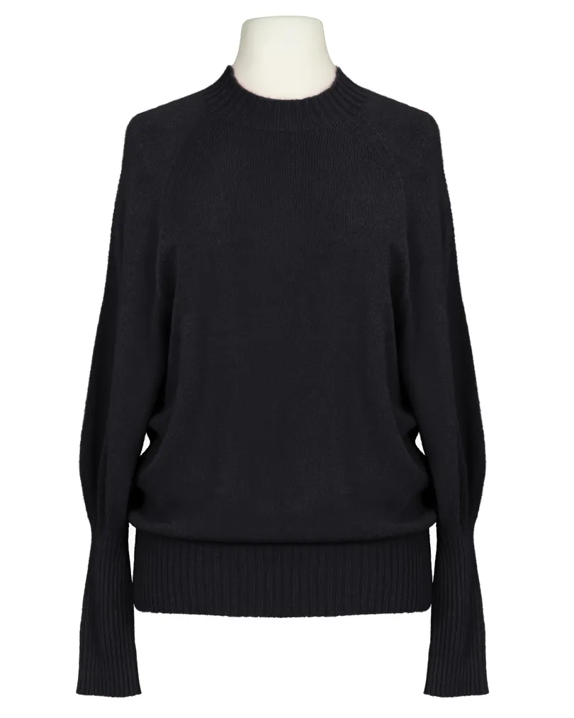 Pullover mit Fledermausarm in  schwarz von Made in Italy (Bild 1)