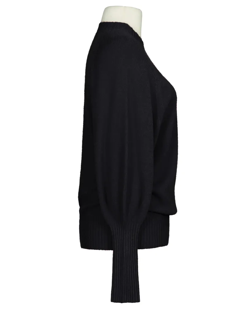 Pullover mit Fledermausarm in  schwarz von Made in Italy (Bild 2)