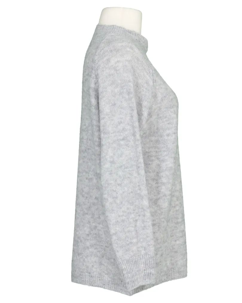 Pullover Stehkragen in  grau von Made in Italy (Bild 2)