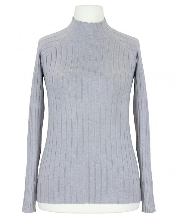 Pullover Stehkragen in grau von Just Women
