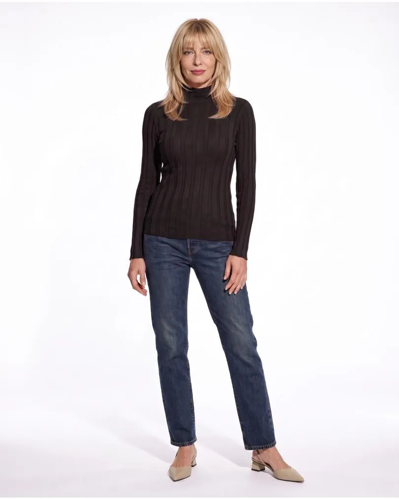 Pullover Stehkragen in  schwarz von Moda Fashion (Bild 3)