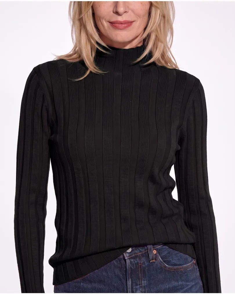 Pullover Stehkragen in  schwarz von Moda Fashion (Bild 4)