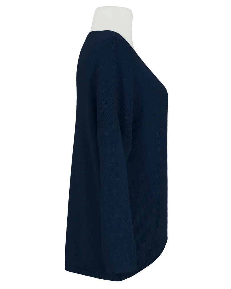 Pullover V-Ausschnitt in  dunkelblau von Selected Touch (Bild 2)