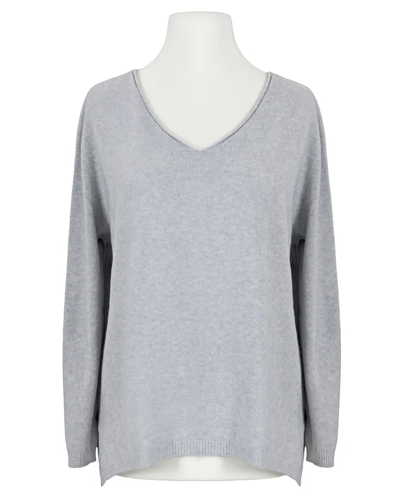 Pullover V-Ausschnitt in  grau von Selected Touch (Bild 1)