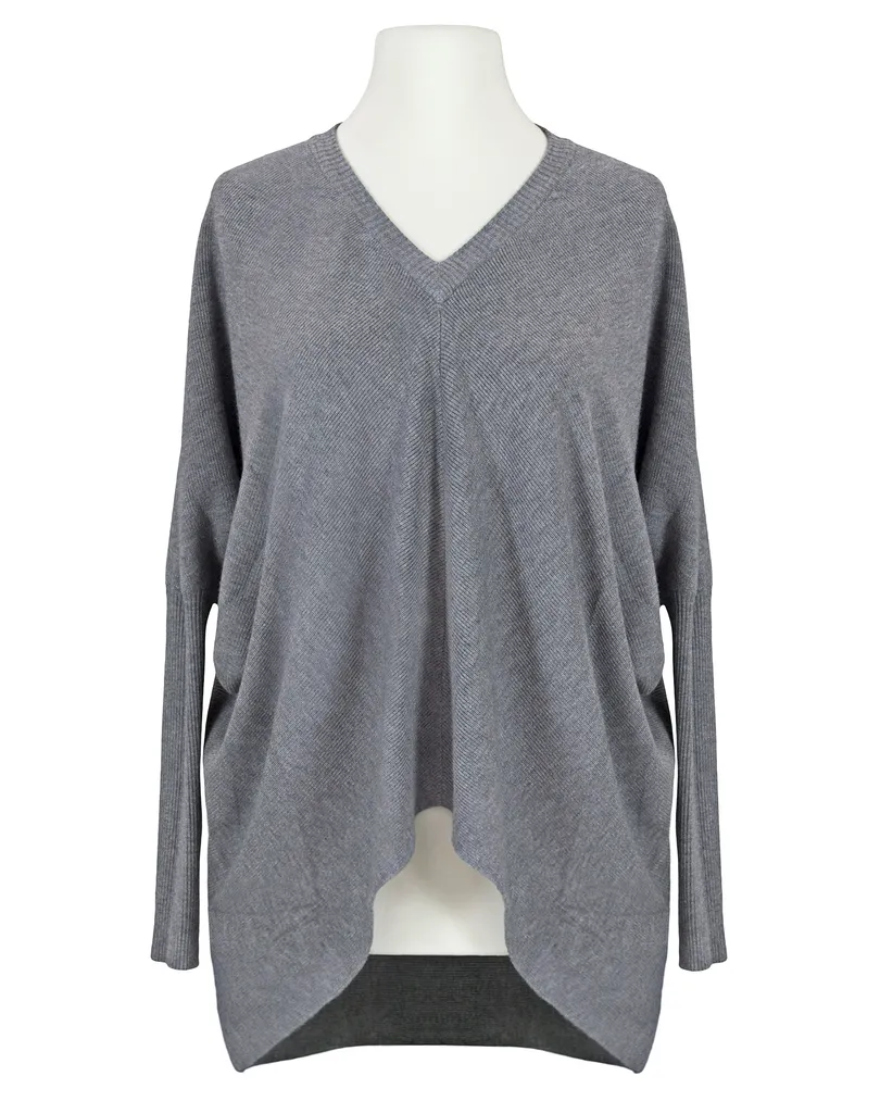 Pullover V-Ausschnitt in  grau von Just Women (Bild 1)