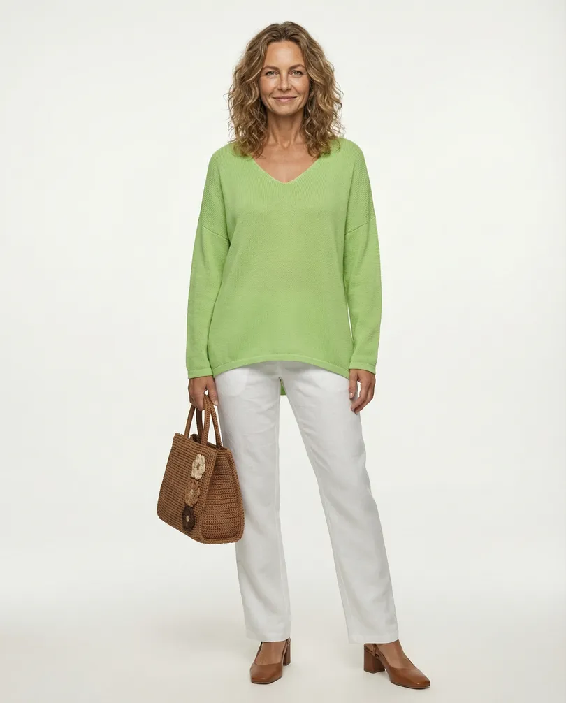 Pullover V-Ausschnitt in  gr�n von Selected Touch (Bild 3)