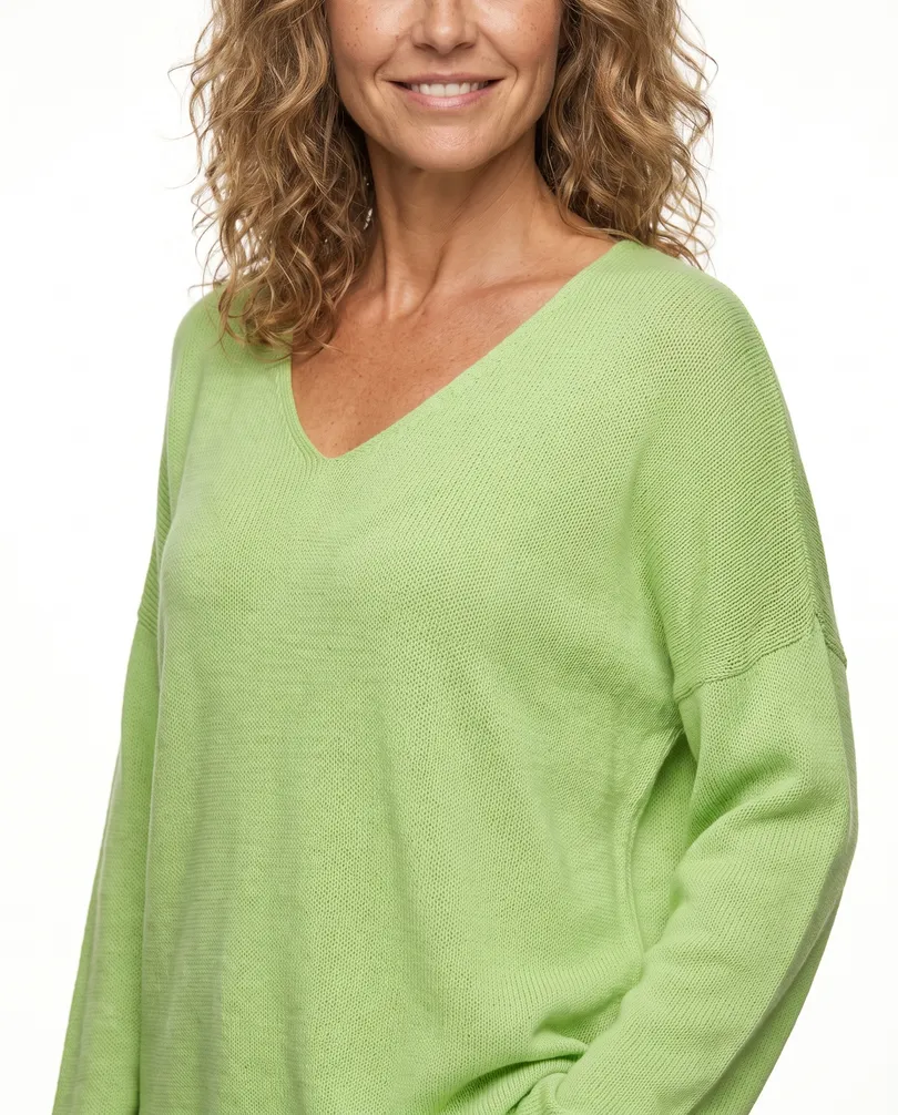 Pullover V-Ausschnitt in  gr�n von Selected Touch (Bild 4)