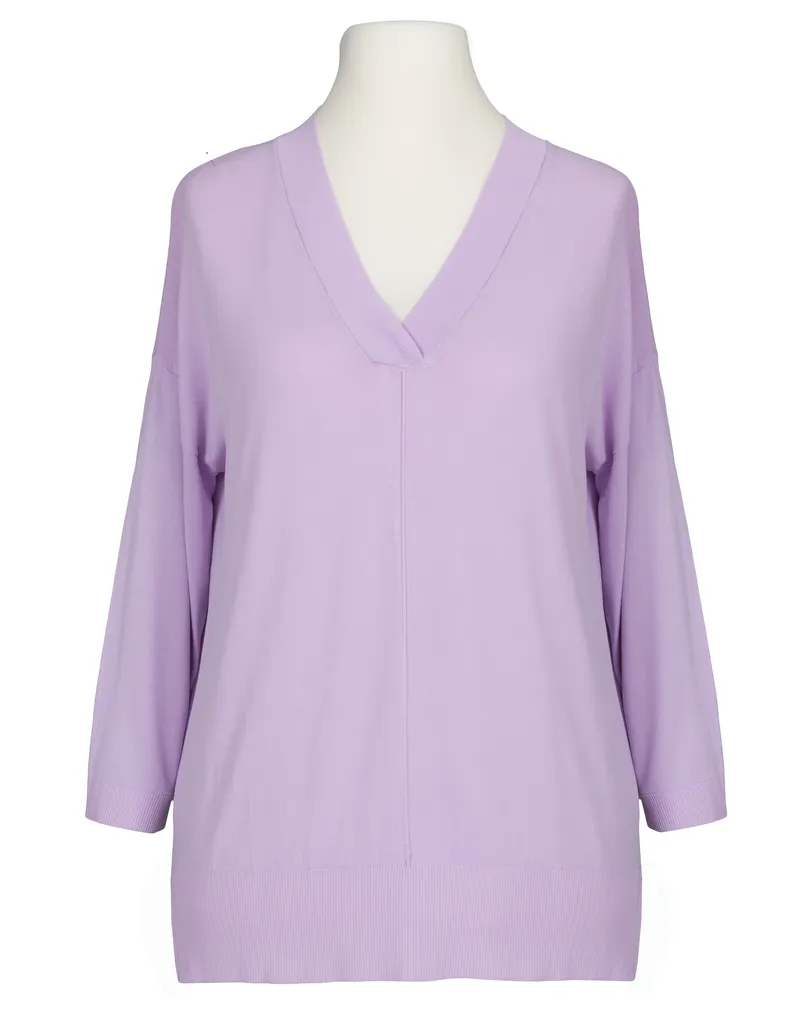 Pullover V-Ausschnitt in  lila von sevenday (Bild 1)