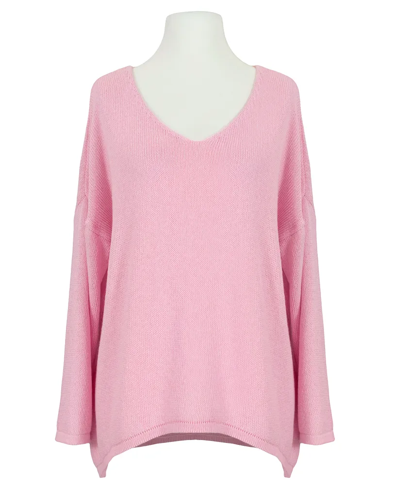 Pullover V-Ausschnitt in rosa von Selected Touch