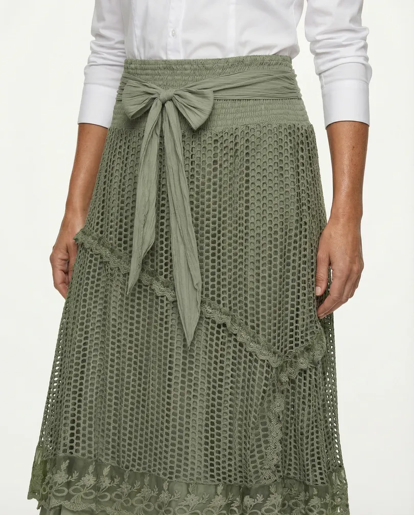 Rock mit Spitze in  khaki von RESTART (Bild 3)