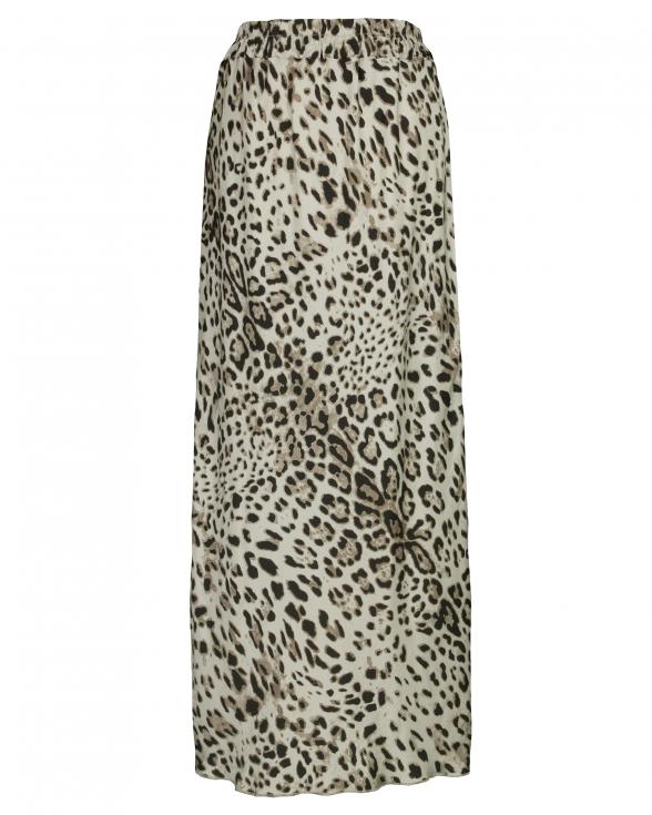 Rock Satin Leoprint in beige von Selected Touch