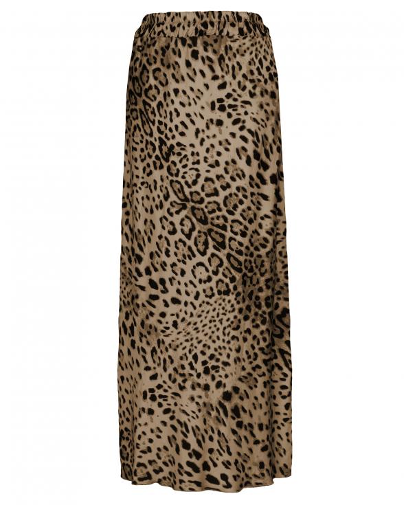 Rock Satin Leoprint in camel von Selected Touch