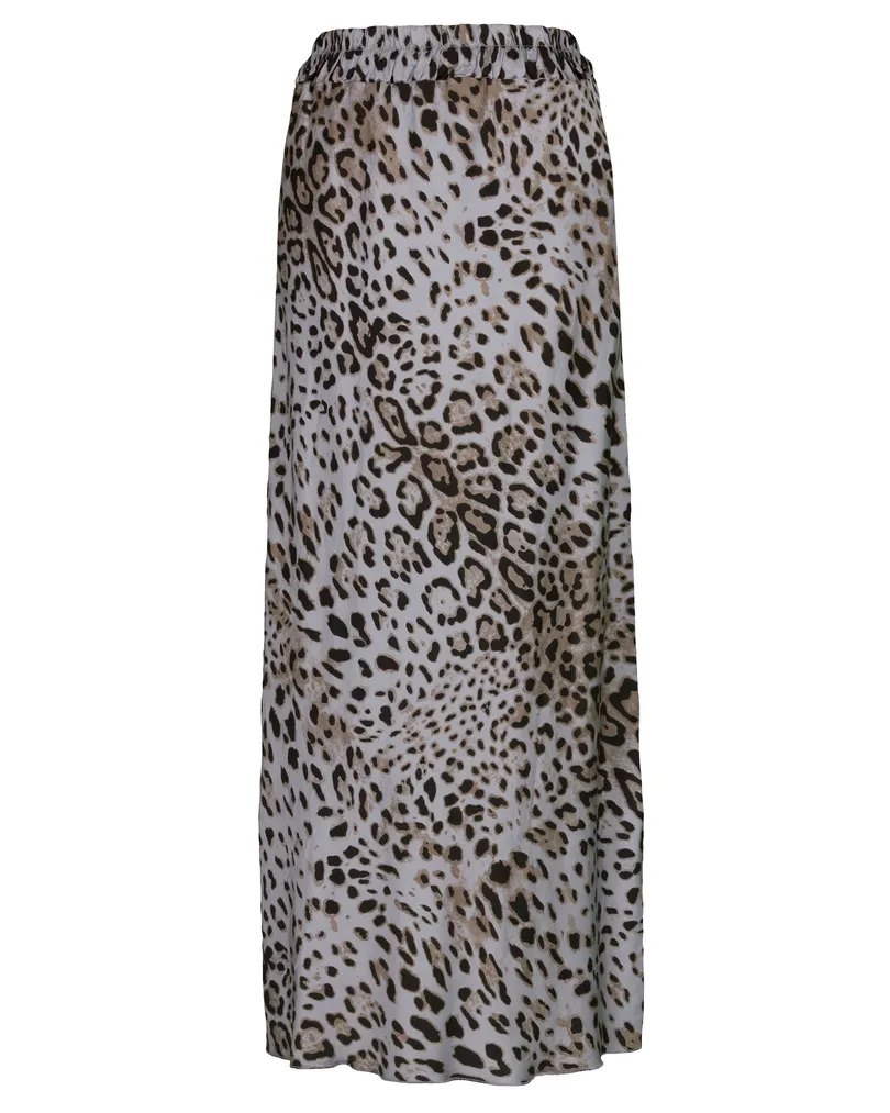 Rock Satin Leoprint in hellgrau von Selected Touch