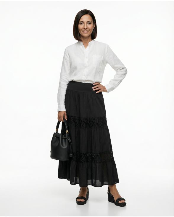 Rock Spitze in schwarz von Pronto Moda