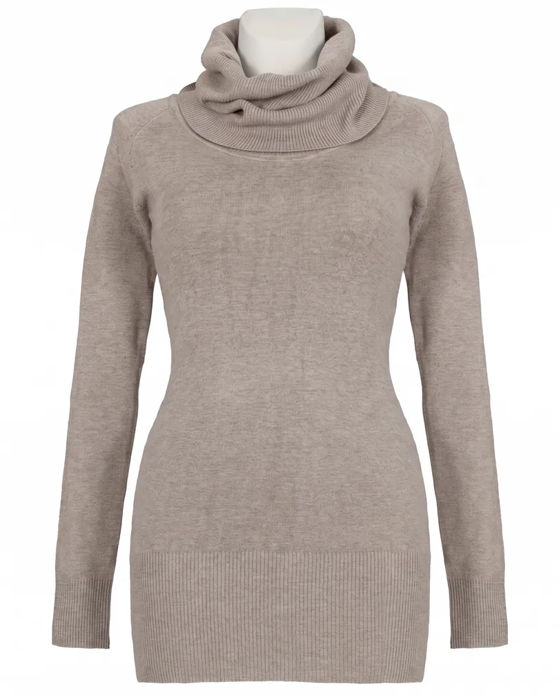 Rollkragenpullover mit Cashmere in  beige von Moda Italia (Bild 1)