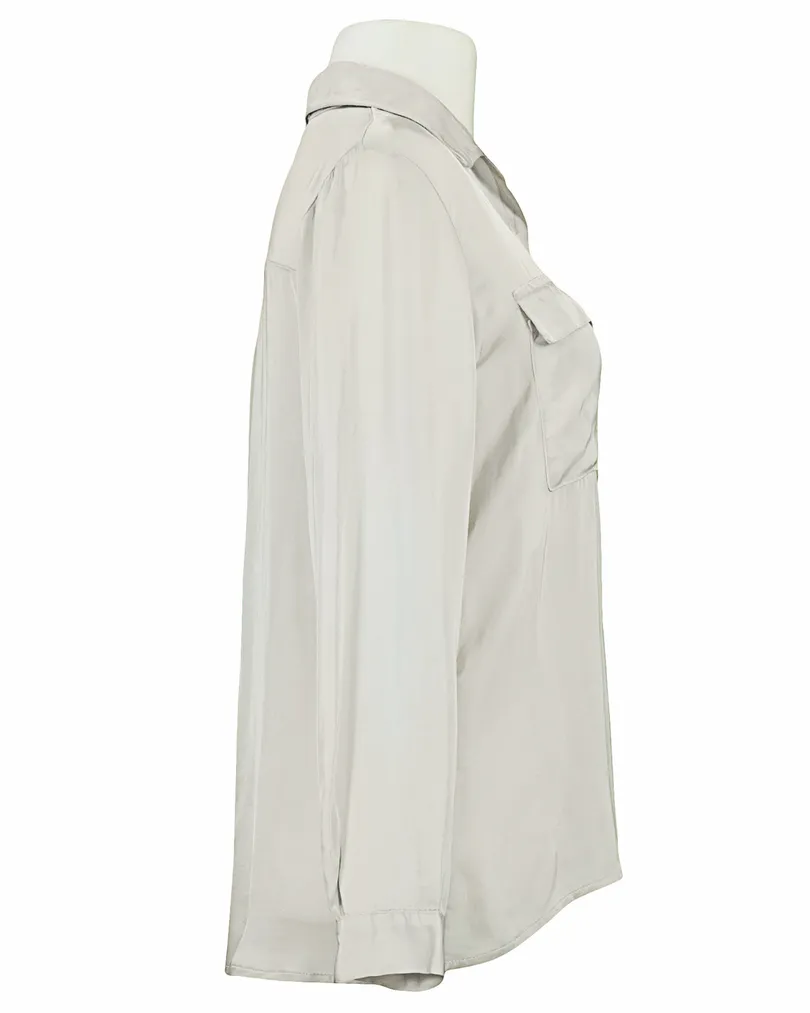 Satin Bluse in  beige von Monday Afternoon (Bild 2)