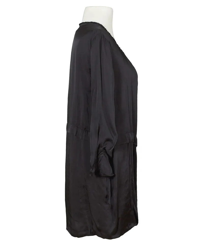 Satin Jacke mit Seide in  schwarz von XUNA (Bild 2)