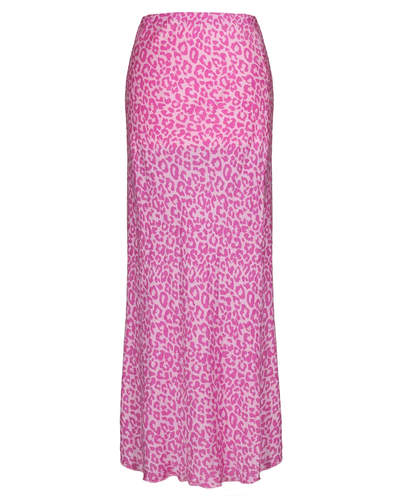 Satin Rock Leomuster in pink von Made in Italy