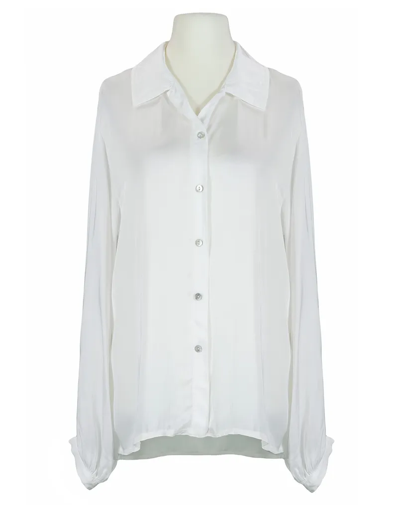 Satinbluse mit Seide in  wei� von Monday Afternoon (Bild 1)