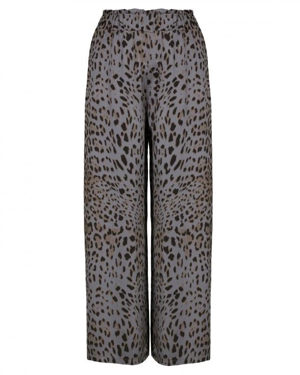 Satinhose Leo mit Seide in grau von Style Touch