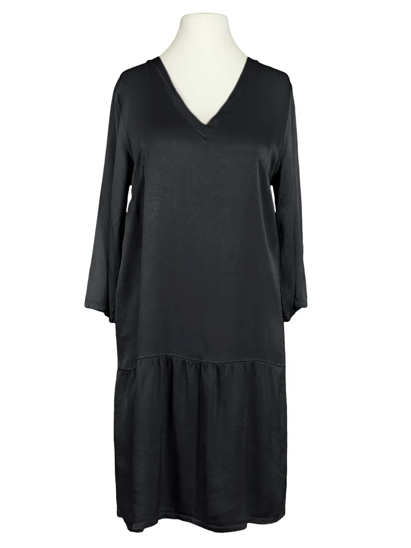Satinkleid mit Seide in schwarz von Pronto Moda
