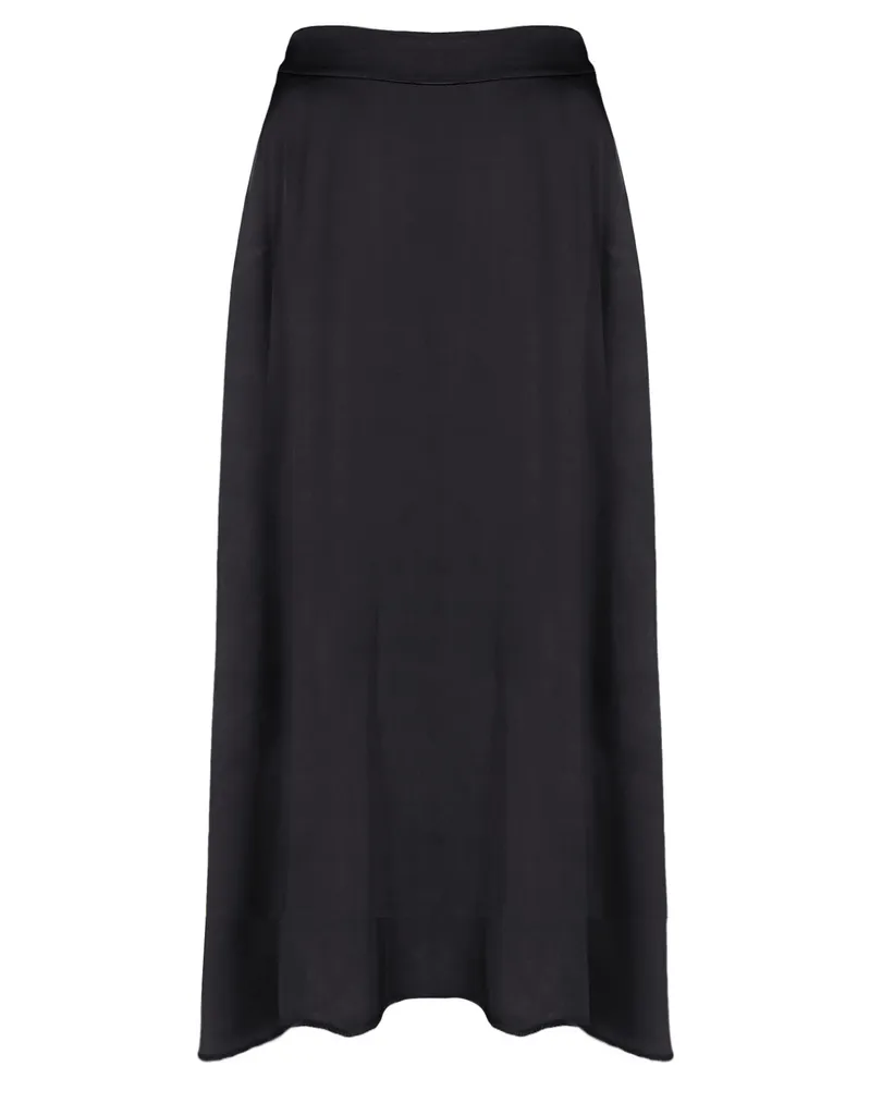 Satinrock A-Linie in schwarz von IMPRESS