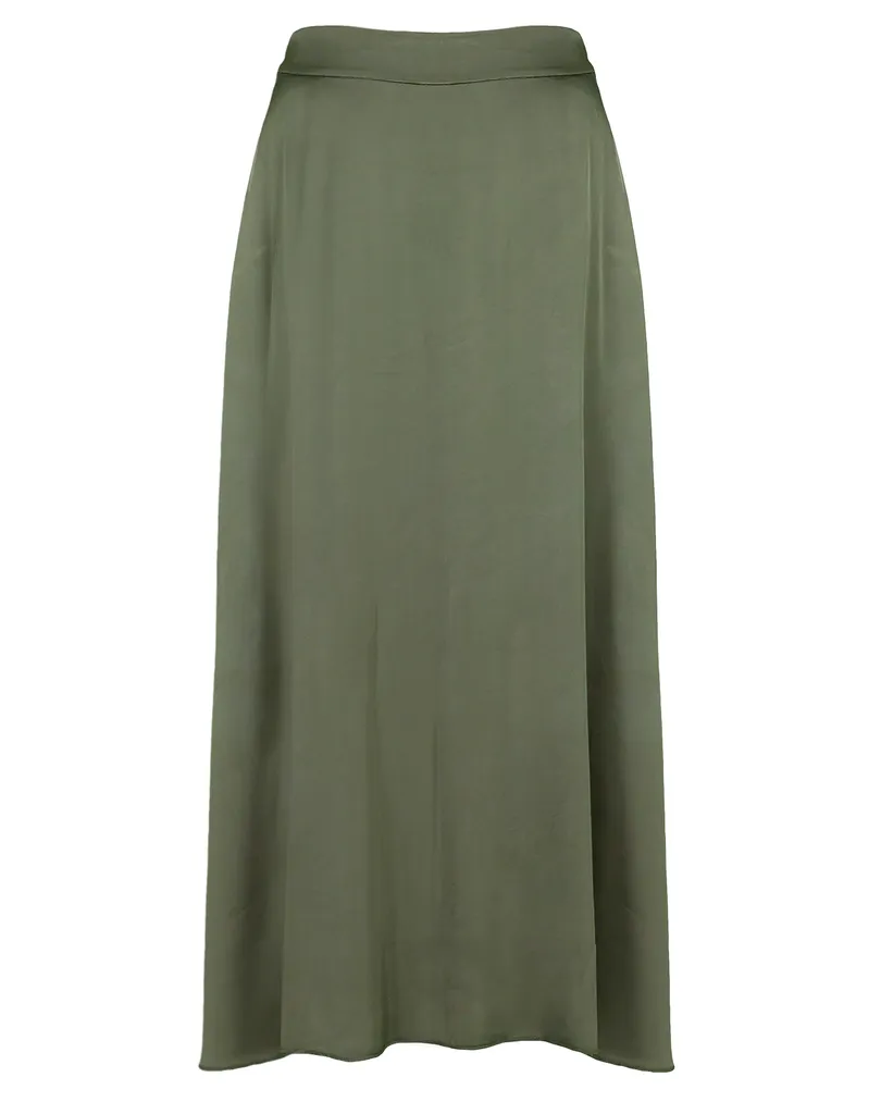 Satinrock mit Seide in  khaki von Selected Touch (Bild 1)