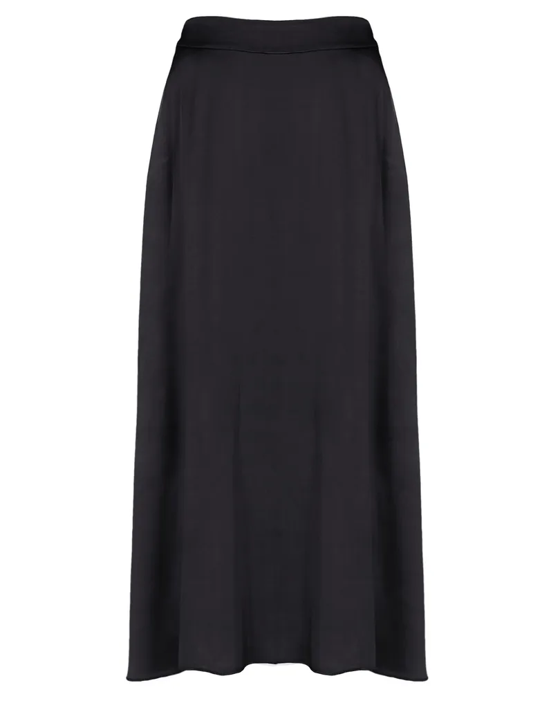 Satinrock mit Seide in schwarz von Selected Touch