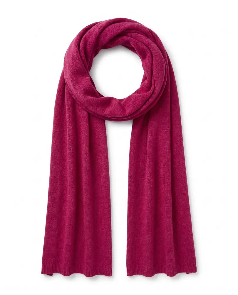 Schal mit Cashmere in  pink von Moda Italia (Bild 2)