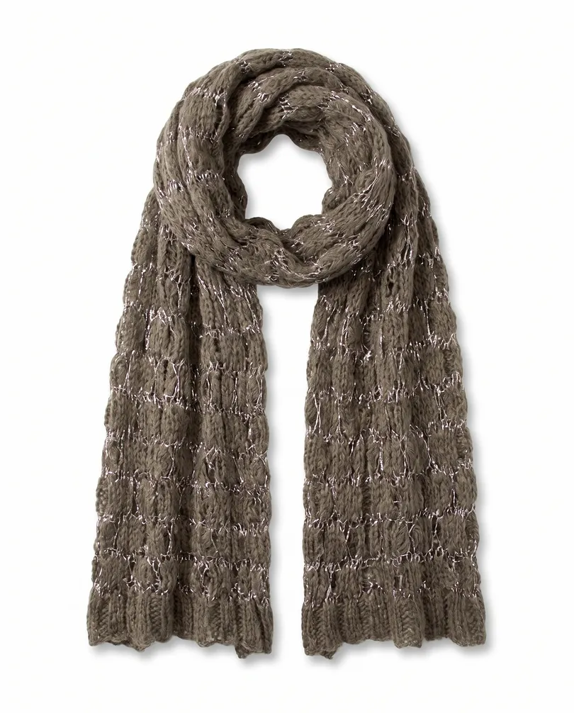 Schal mit Pailletten in  braun von fashion made in italy (Bild 2)
