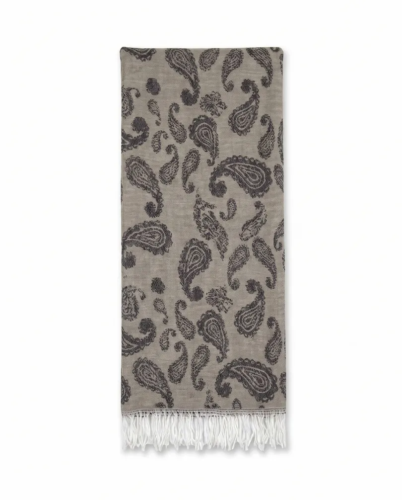 Schal mit Paisley Muster in  braun von fashion made in italy (Bild 1)