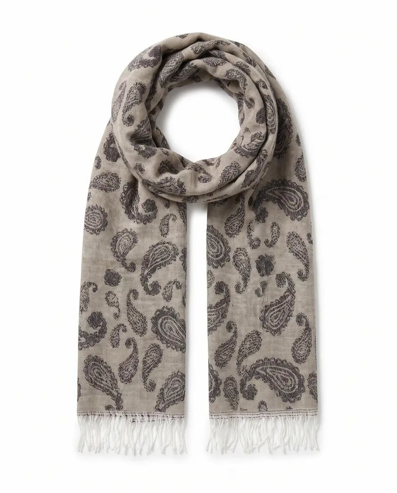 Schal mit Paisley Muster in  braun von fashion made in italy (Bild 2)