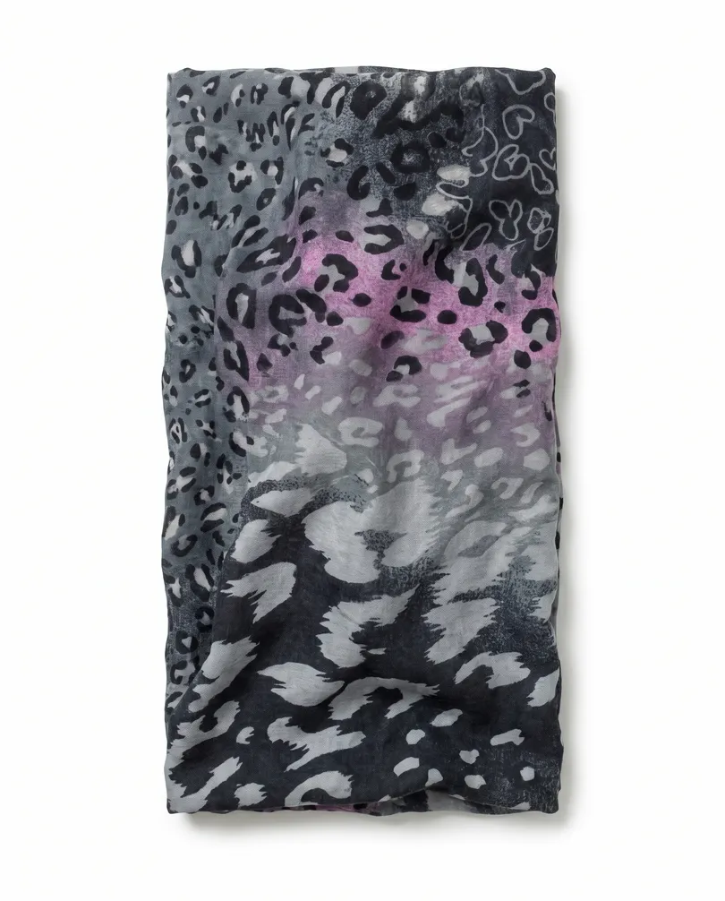 Schlauchschal gemustert in  grau von fashion made in italy (Bild 2)