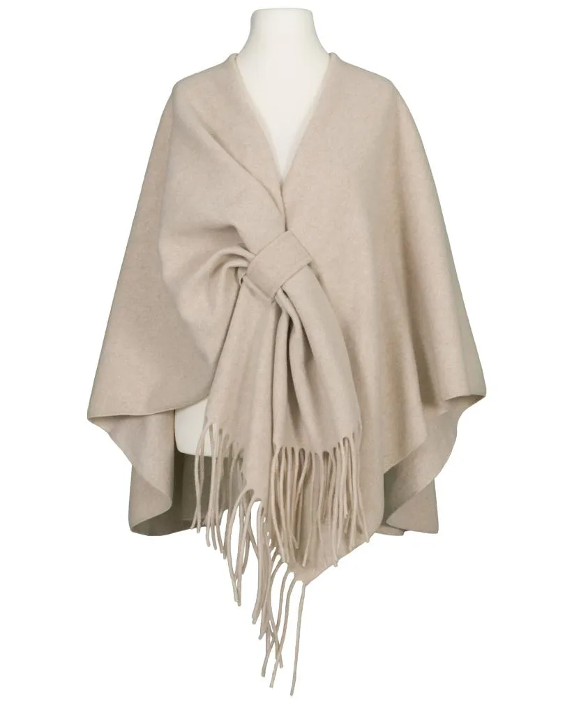 Schultertuch mit Fransen in  beige von Moda Italia (Bild 1)