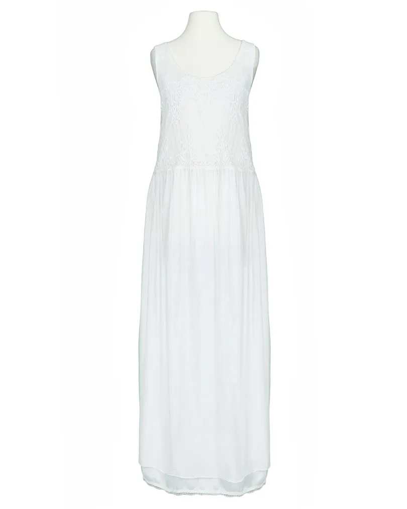 Seidenkleid mit Spitze in  wei� von Spaziodonna (Bild 1)