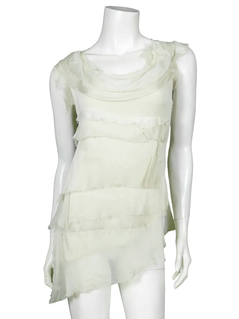 Shirt mit Seide in beige von Made in Italy
