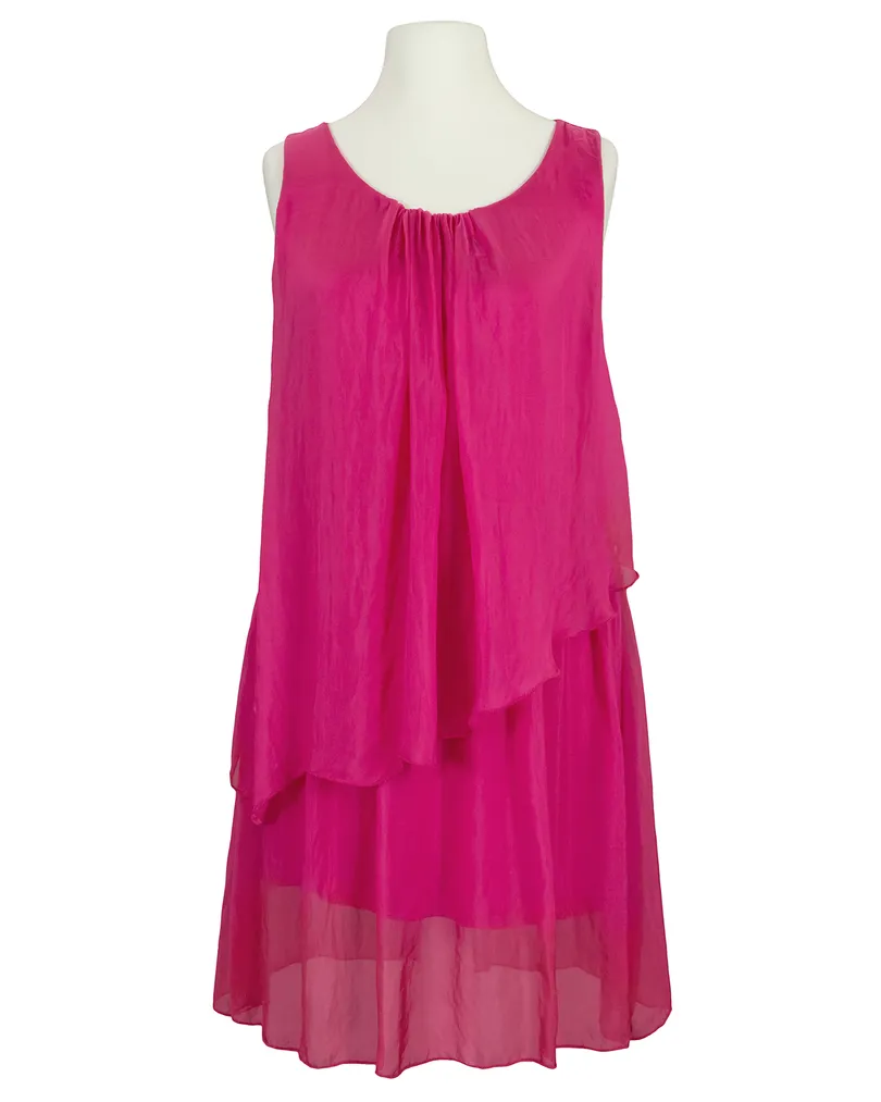 Seidentunika Lagenlook in  pink von Spaziodonna (Bild 1)