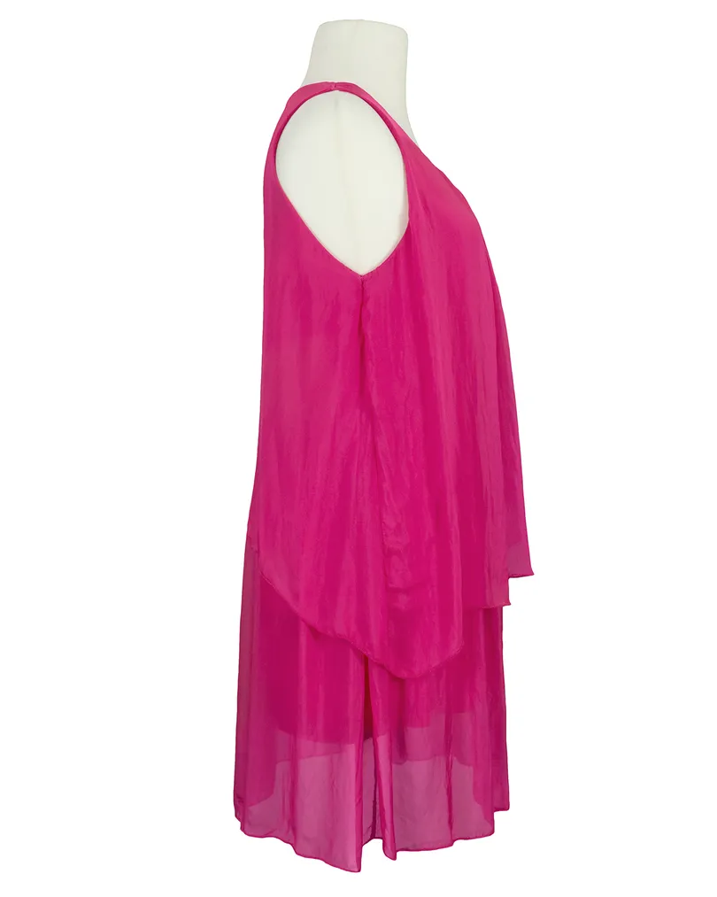 Seidentunika Lagenlook in  pink von Spaziodonna (Bild 2)