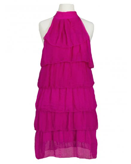 Seidentunika Volant in  fuchsia von Carla Giannini (Bild 1)