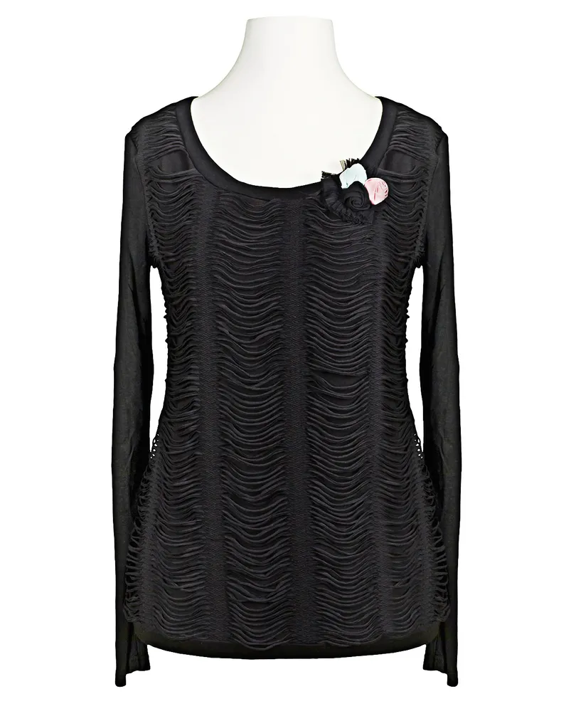 Shirt Jersey in  schwarz von Exquisss Paris (Bild 1)