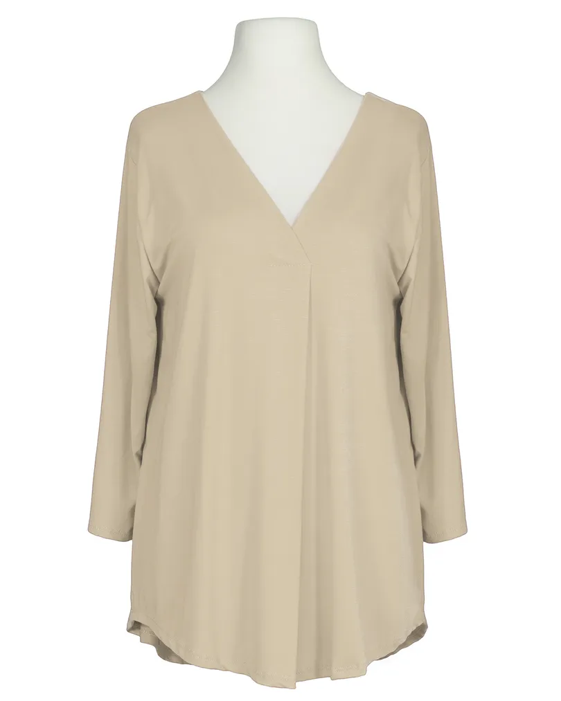Shirt im Blusenstil in  beige von Made in Italy (Bild 1)